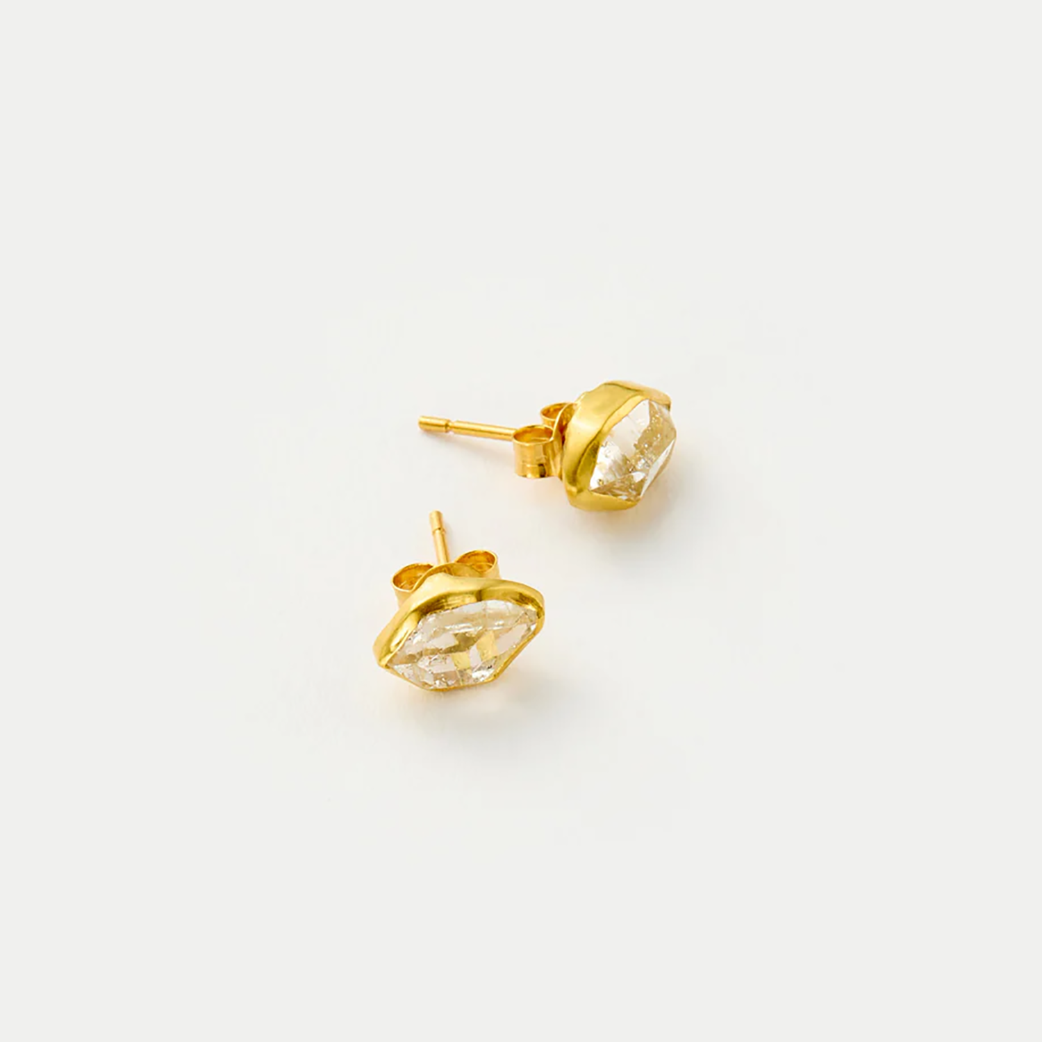 18kt Gold Herkimer Classic Studs Pippa Small La Maison Couture
