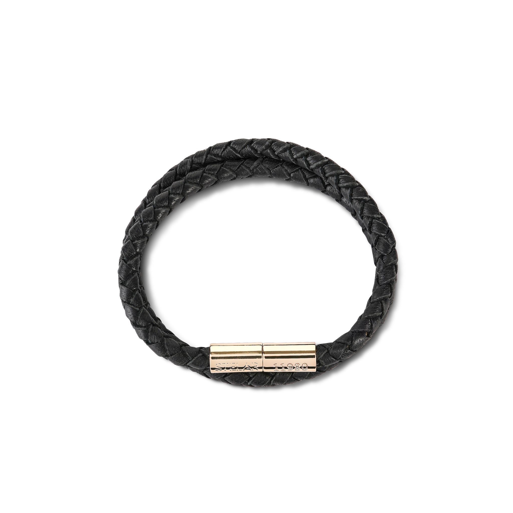 Teman Double Woven Leather Bracelet - Nightfall STELAR La Maison Couture
