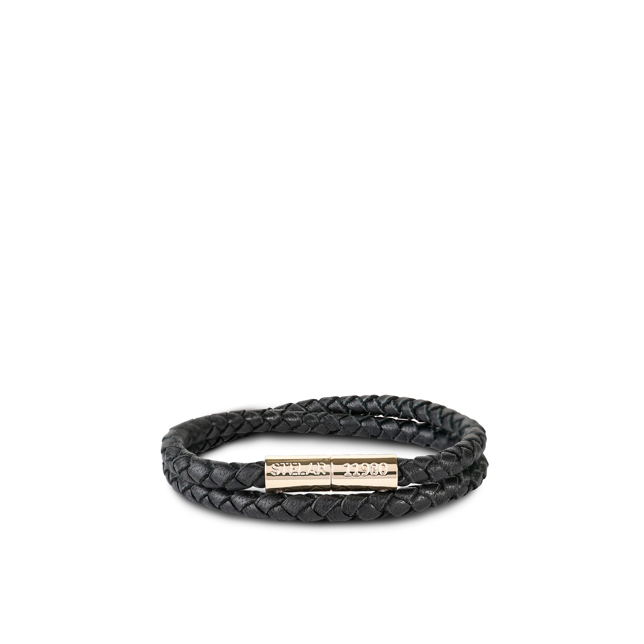 Teman Double Woven Leather Bracelet - Nightfall STELAR La Maison Couture