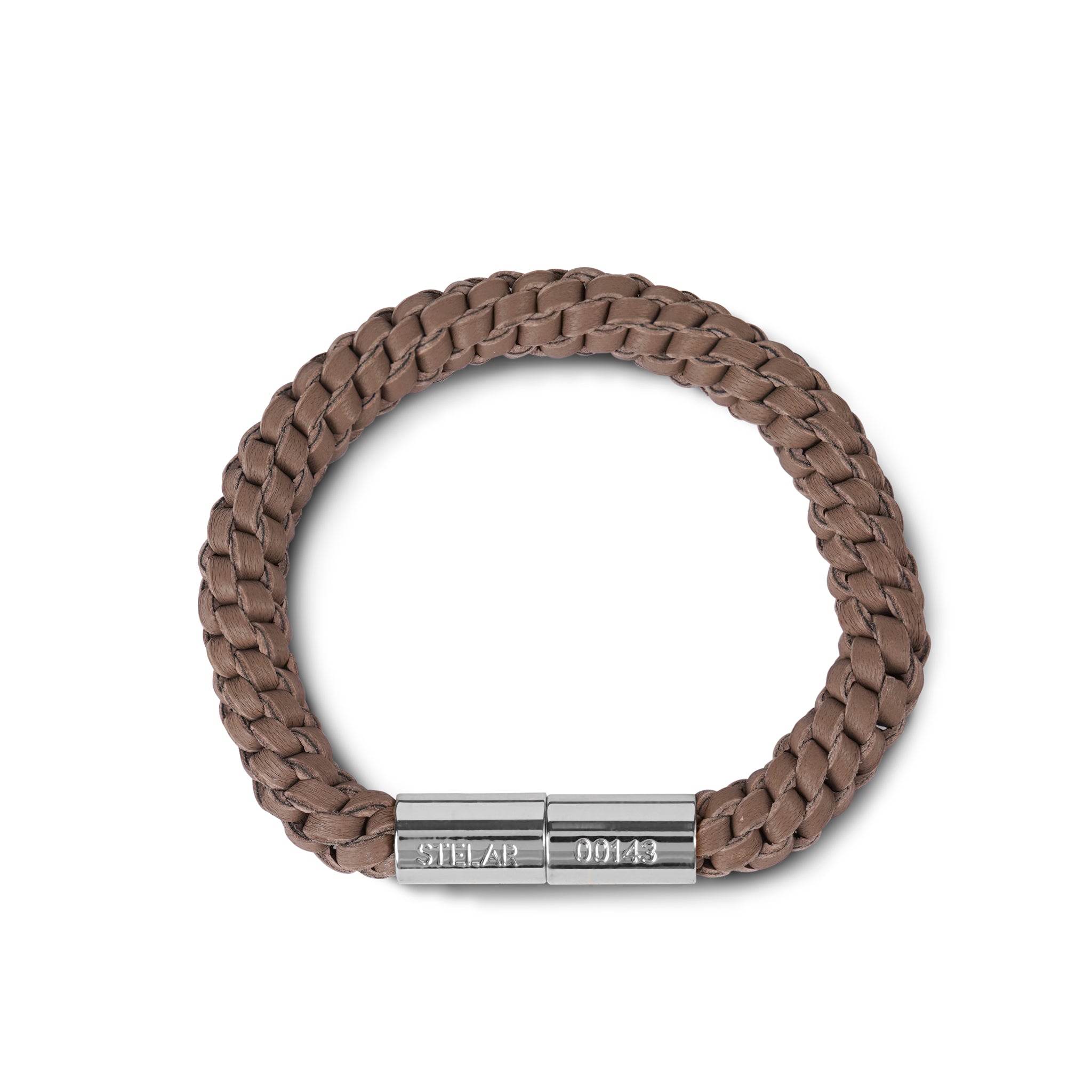Teman Mid Woven Leather Bracelet - Mocha STELAR La Maison Couture