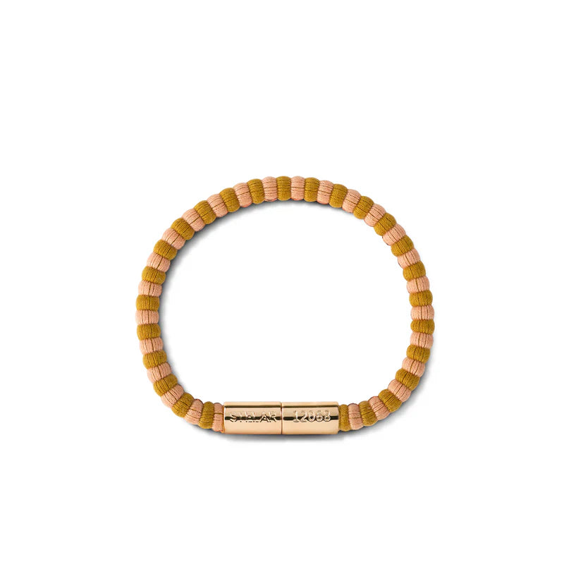 Teman Slim Woven Jacquard Bracelet - Copper Stripe