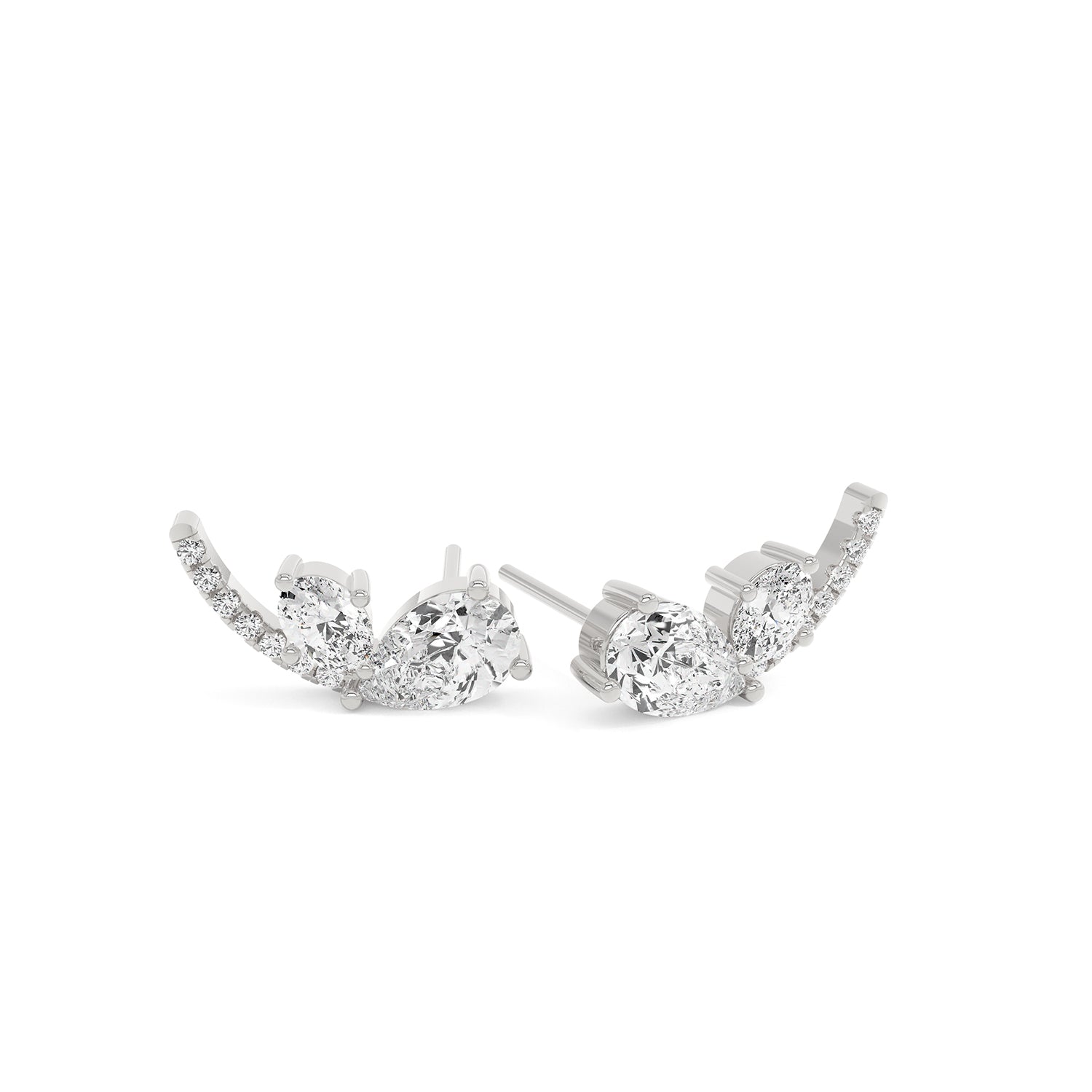 Floral Toi et Moi Studs
