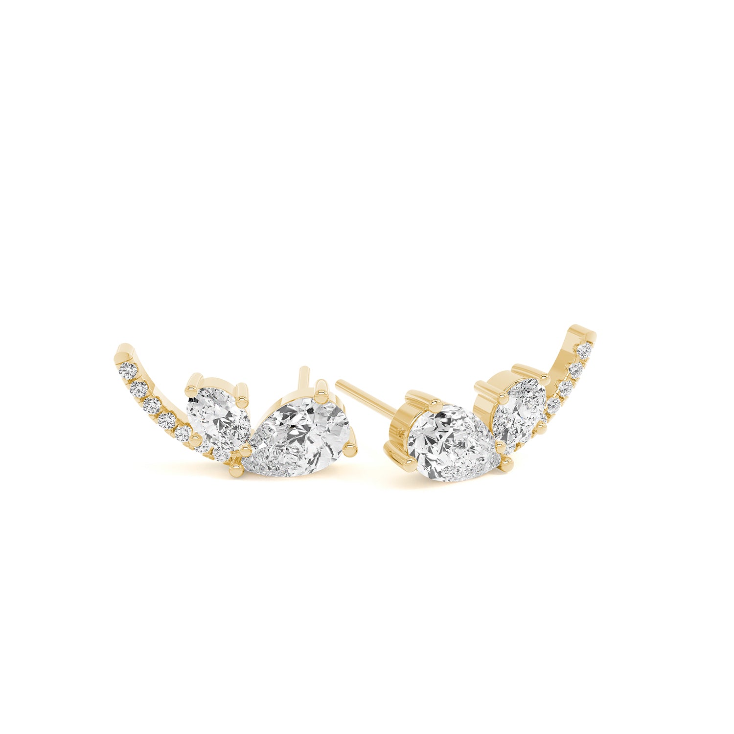 Floral Toi et Moi Studs