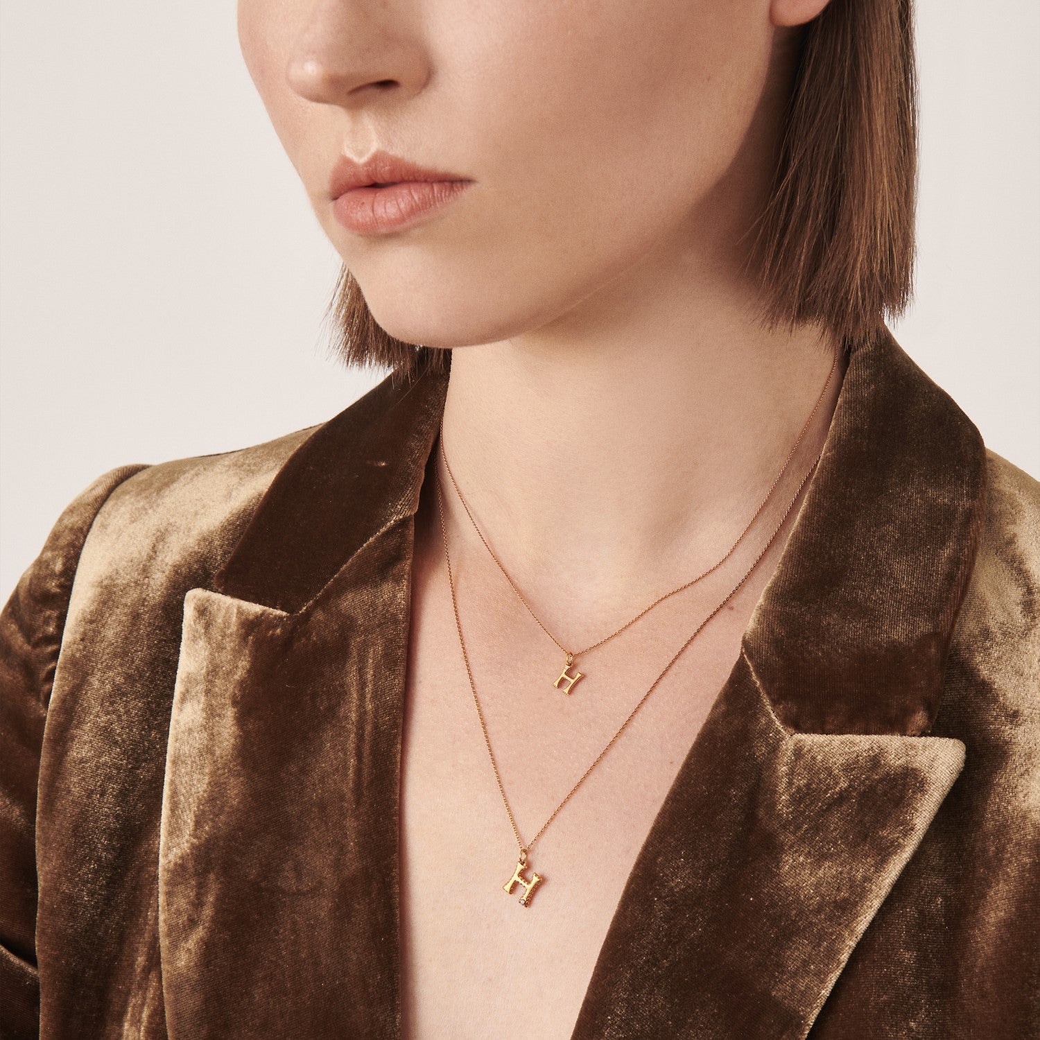 Large Initial Necklace