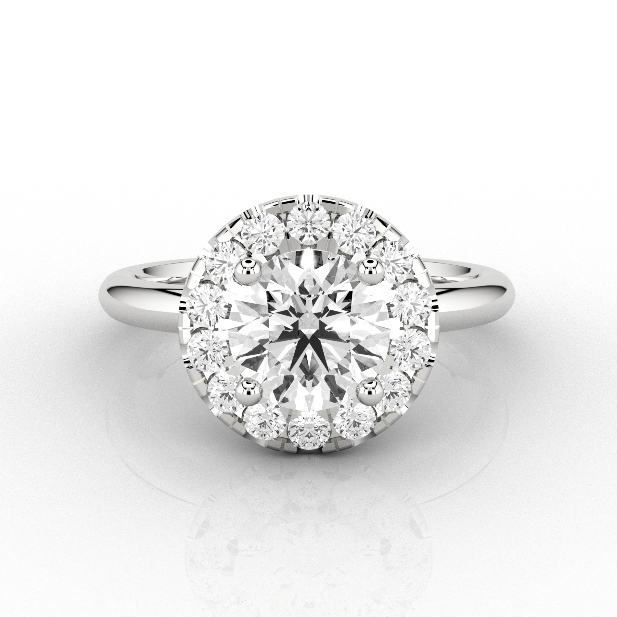 Halo Engagement Ring Skydiamond La Maison Couture