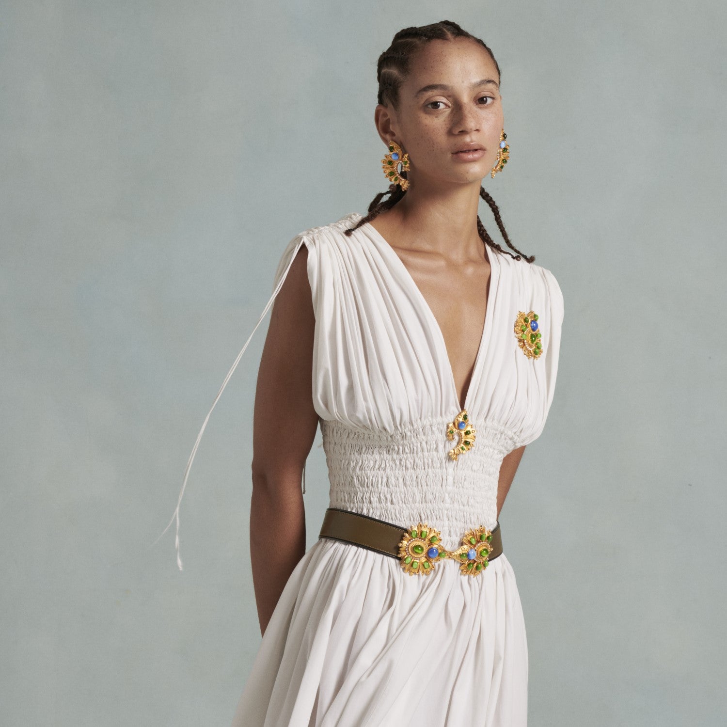 Green Desert Rose Belt