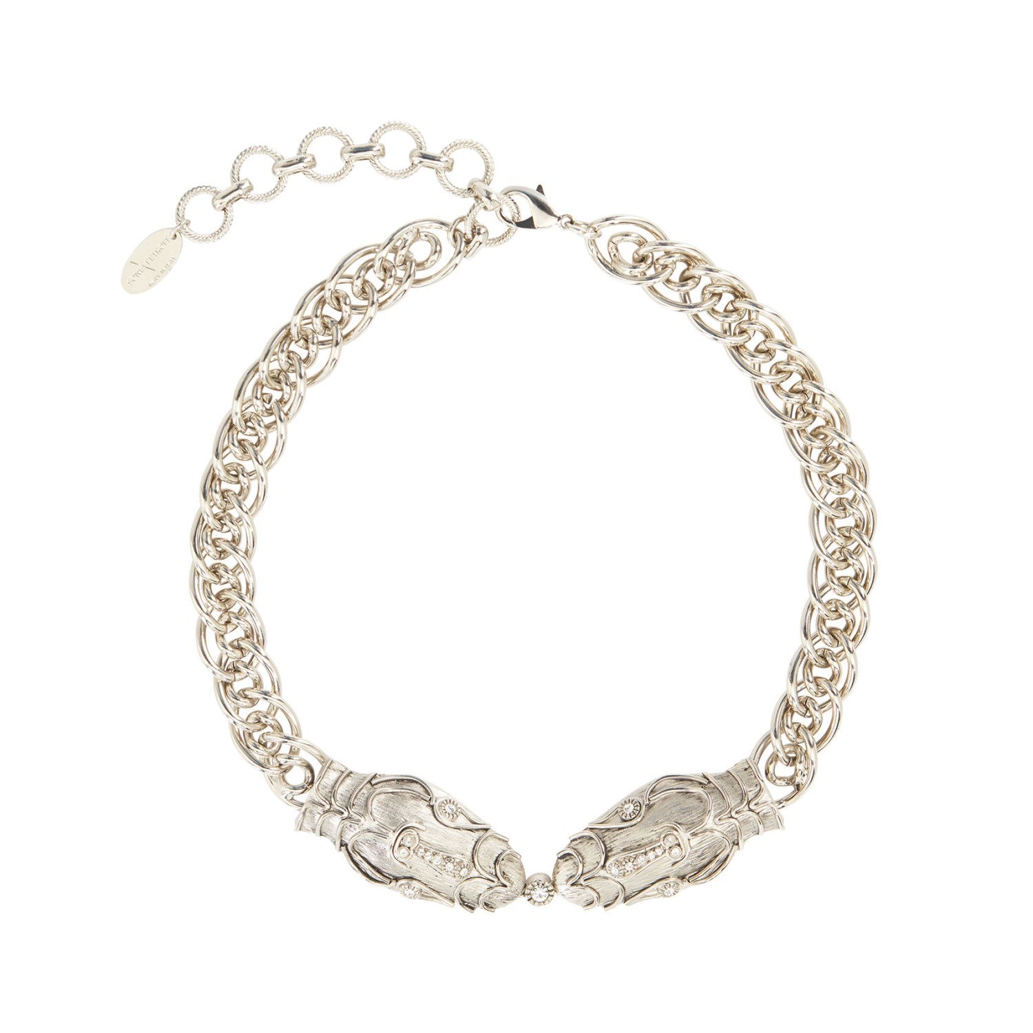 Serpente Necklace - Silver Sonia Petroff Made in Italy La Maison Couture
