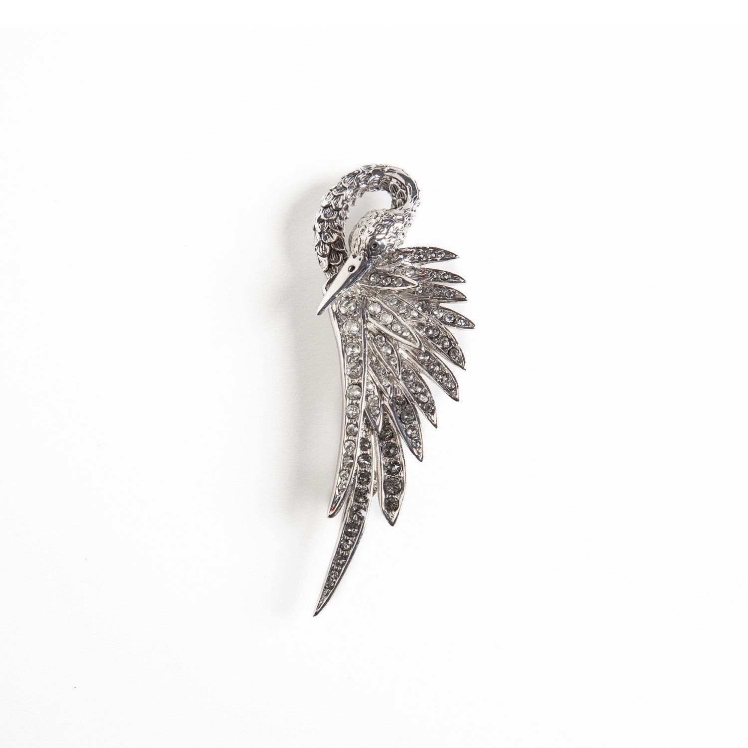Silver Swan Brooch