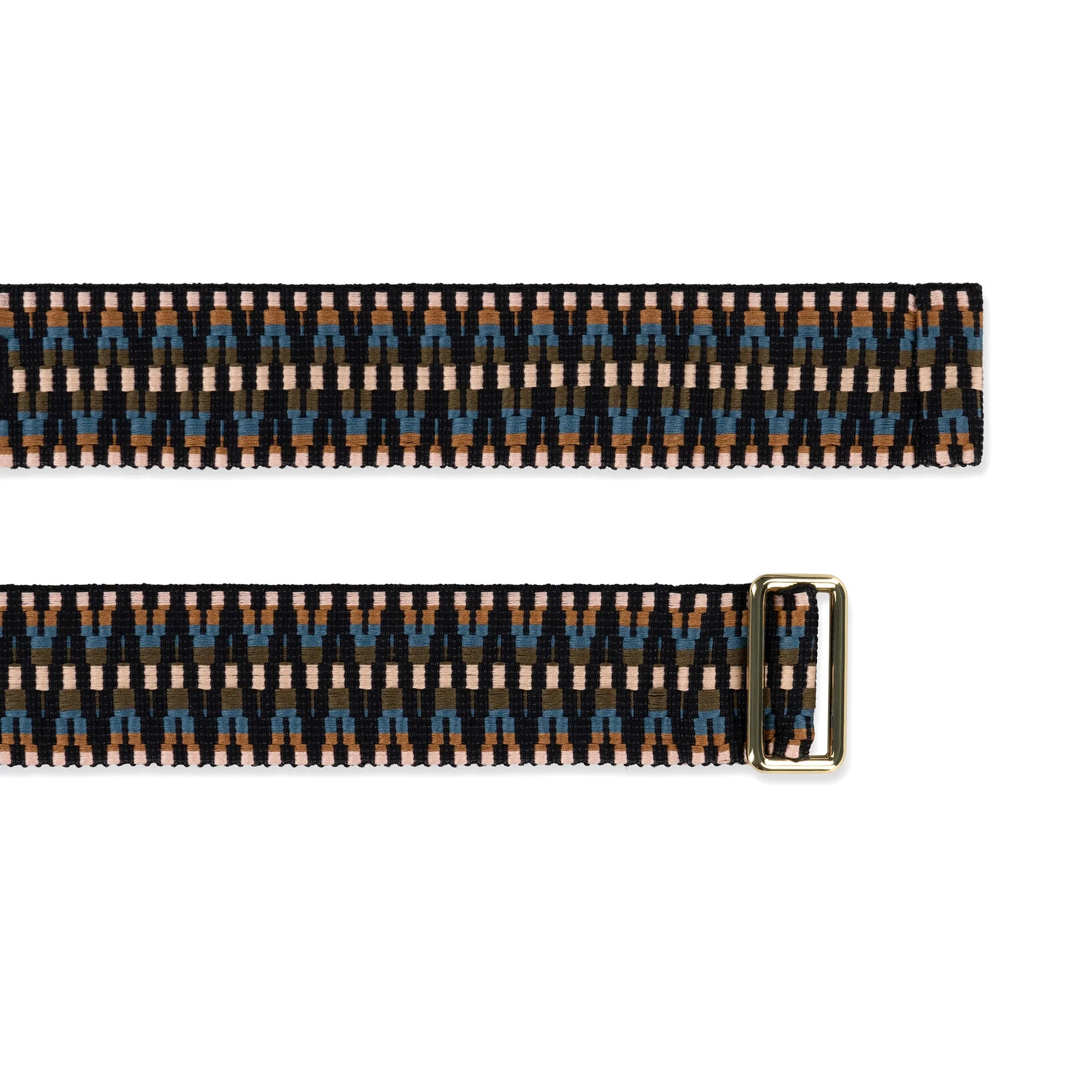 Sunda Jacquard Belt - Olive Green