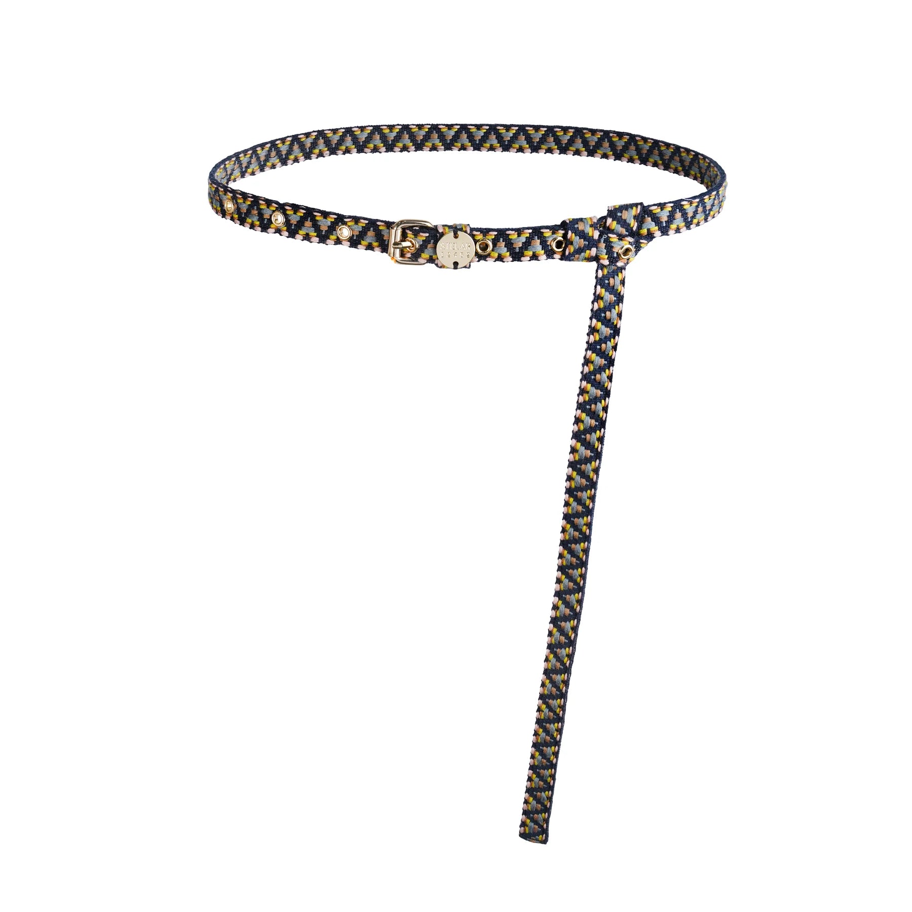 Sunda Slim Jaquard Belt - Sodalite