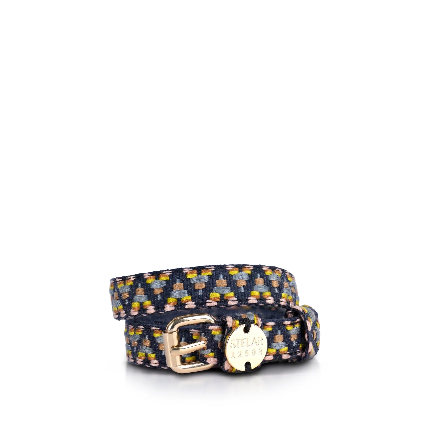 Sunda Slim Jaquard Belt - Sodalite