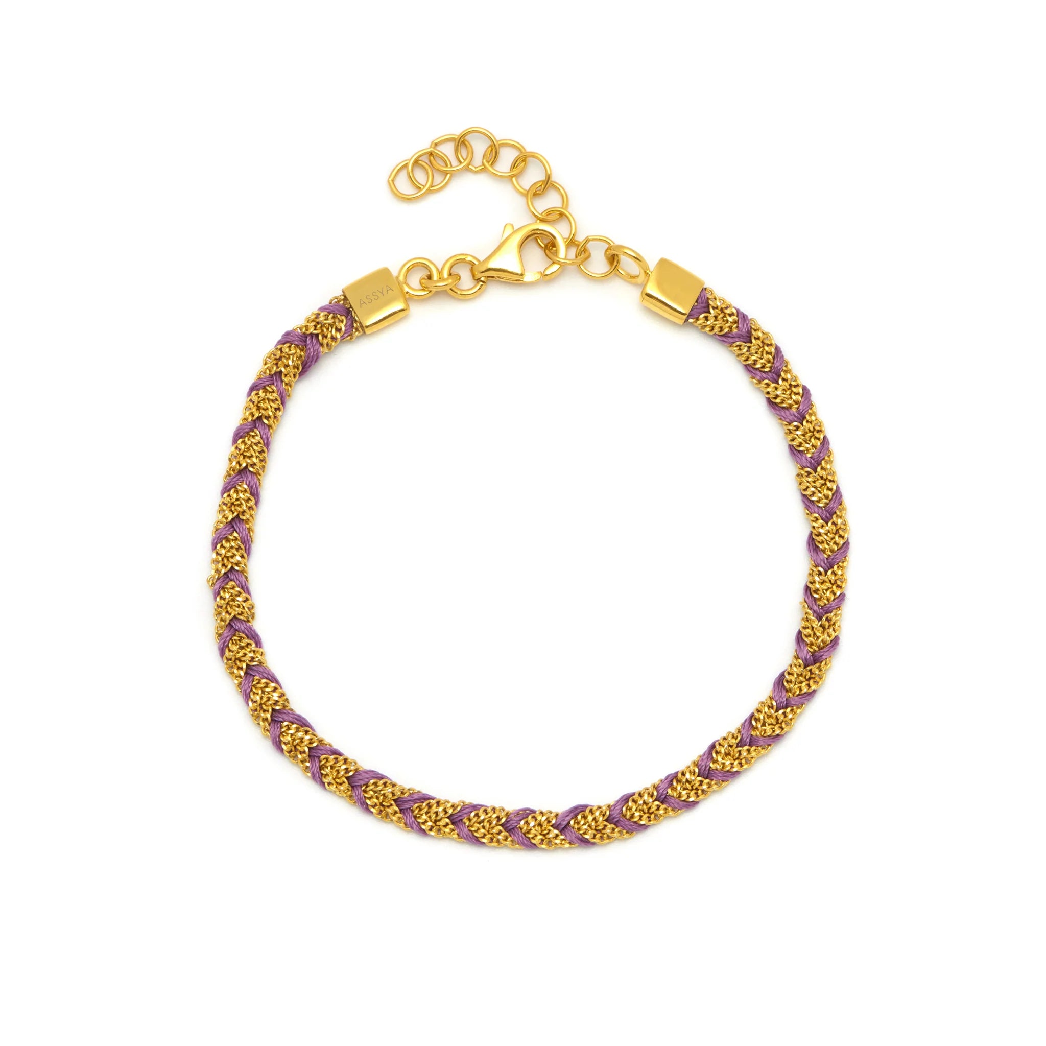 Kuna Friendship Bracelet Gold and Purple