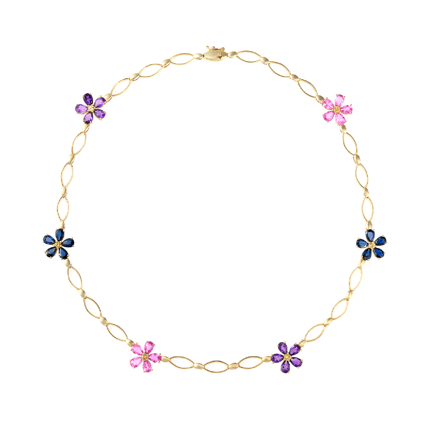 Forget Me Not Multicolor Necklace Basak Baykal La Maison Couture