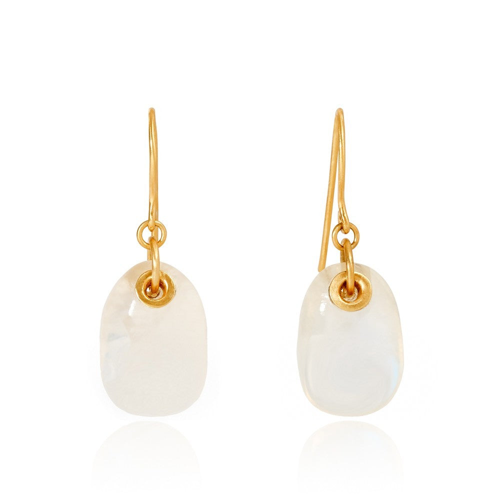 Large Moon Egg Earrings