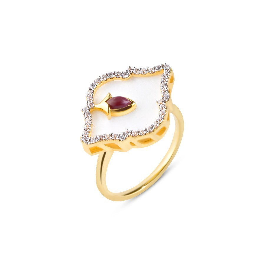 Mother Of Pearl Ring