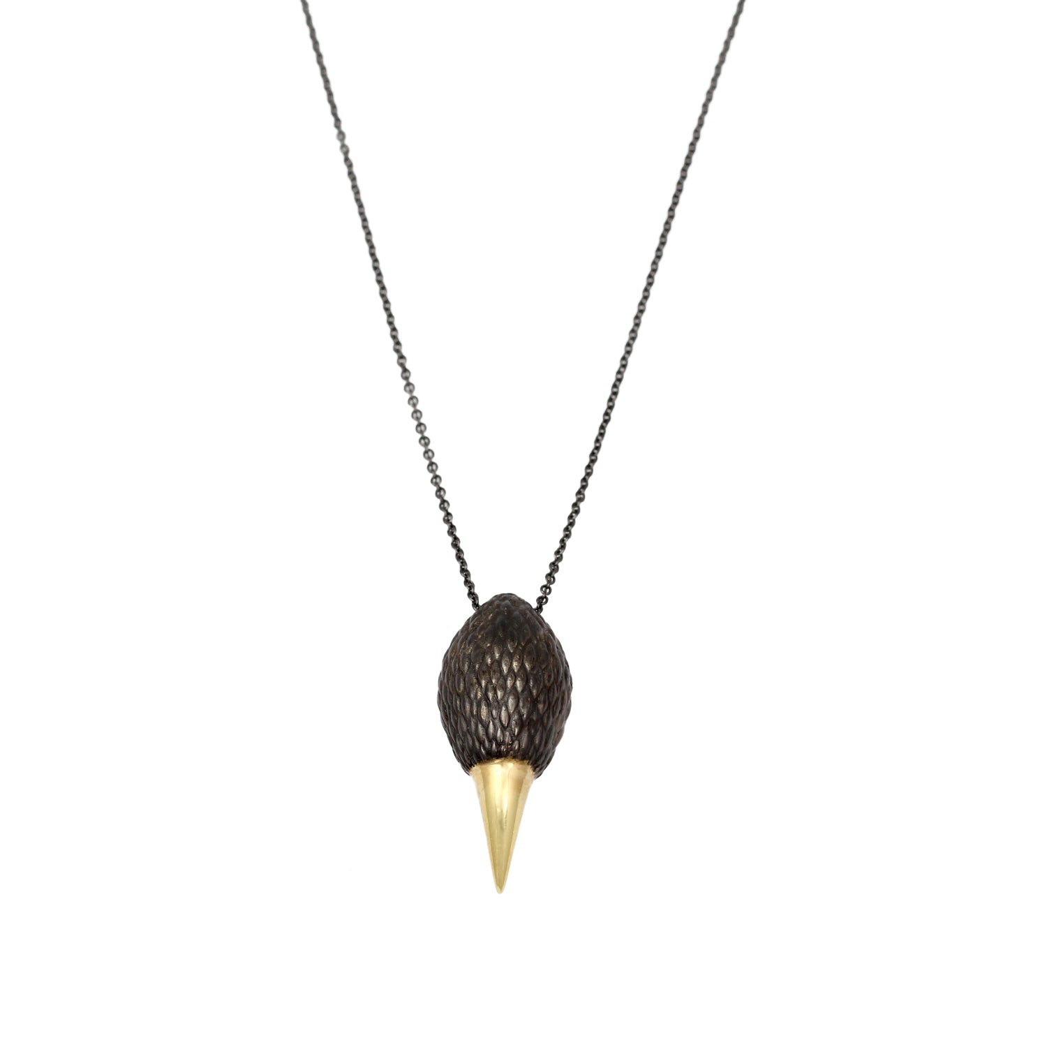 Hades Necklace in Black and Gold
