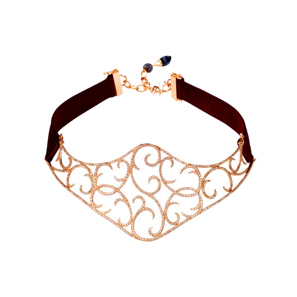 Exclusive – Jaipur Rose Gold Choker by Dionea Orcini