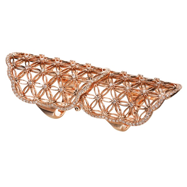 Semiramis – Double Rose Gold Ring by Dionea Orcini