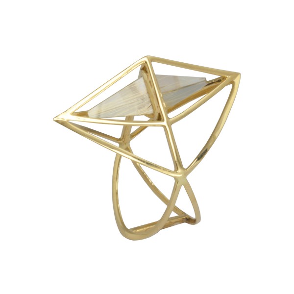 Tetrahedron Ring by KATTRI