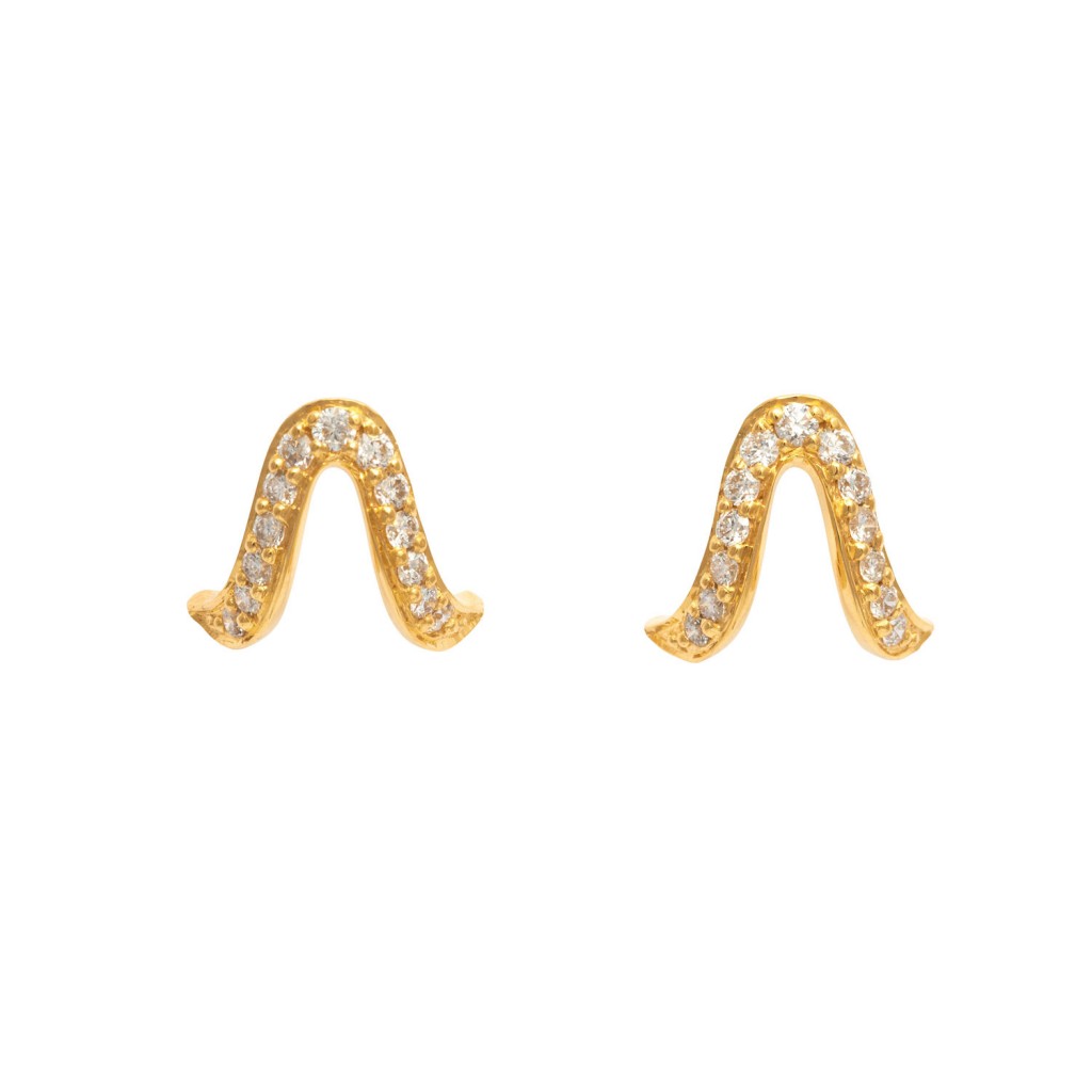 Oriental Studs in Yellow Gold by Assya