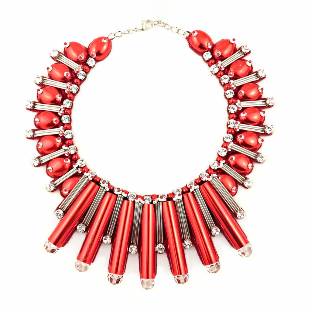 Beautix Necklace – Red by Begada