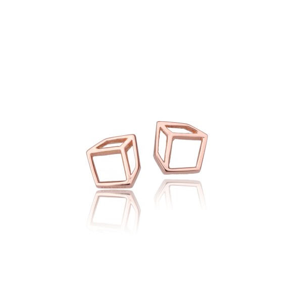 Small Cuboid Studs by Shimell & Madden