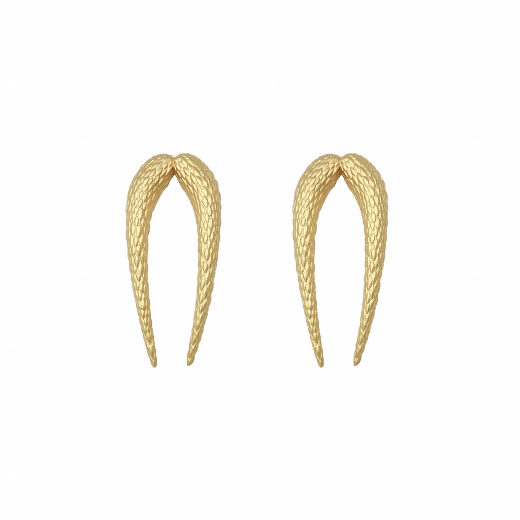Echoes of The Lyre Earrings in Gold by NIOMO