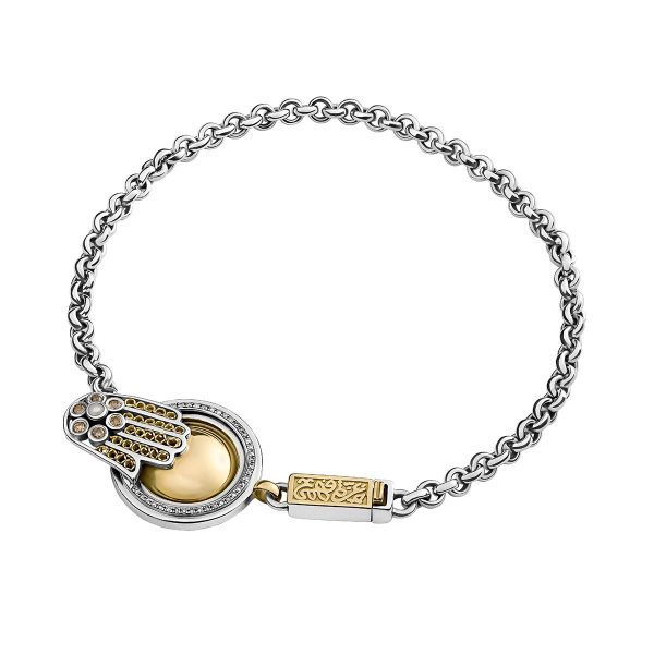 Coin and Hand Bracelet by Azza Fahmy
