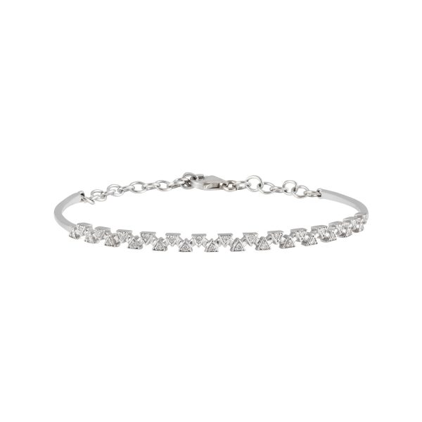 Sparks Bangle White Gold by Daou Jewellery