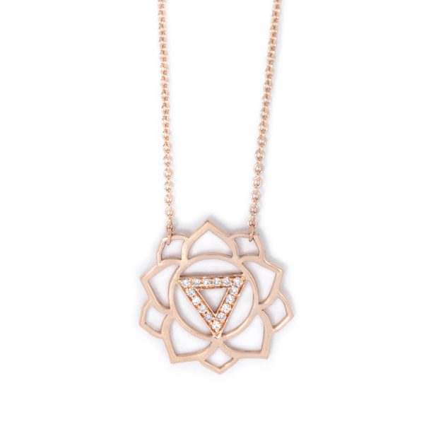 Manipura Paved Diamonds Necklace by tinyOm