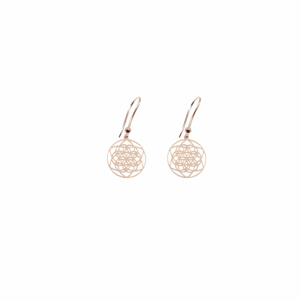 Tiny Flower of Life Earrings by tinyOm