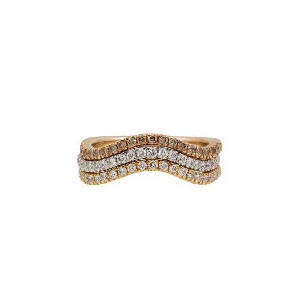 Harmonic Stackable Wave Ring by Sandy Leong