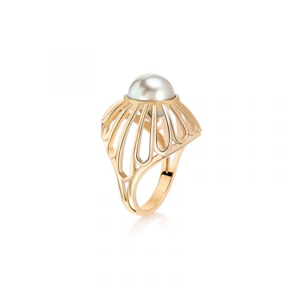 Tahitian Dome Ring by Flora Bhattachary