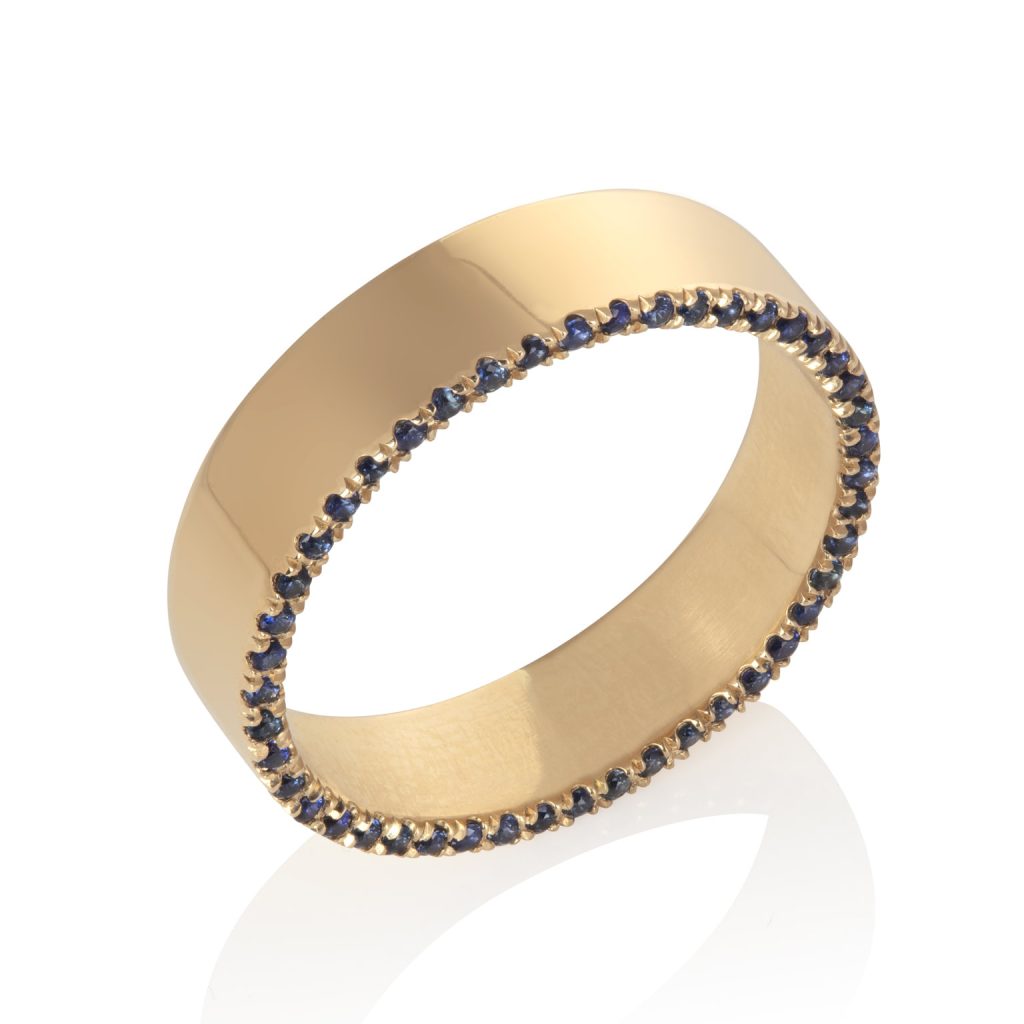 Sapphire Orbit Ring by Ellie Air