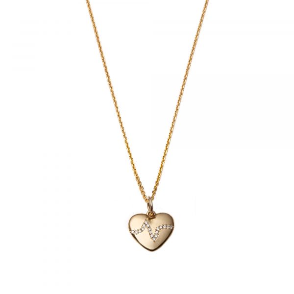 Global Goal #3: Heartbeat Necklace by With Love Darling