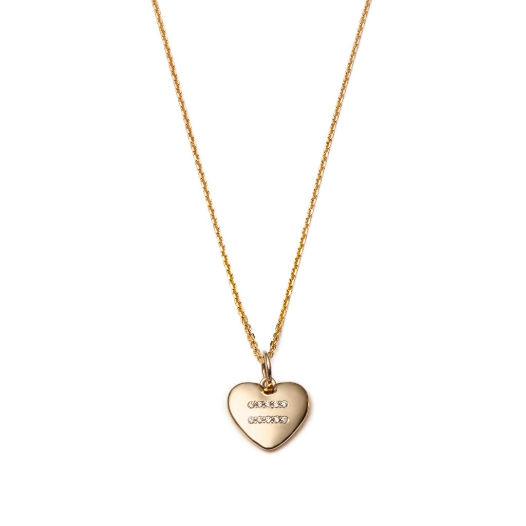Global Goal #5: Equality Heart Necklace by With Love Darling
