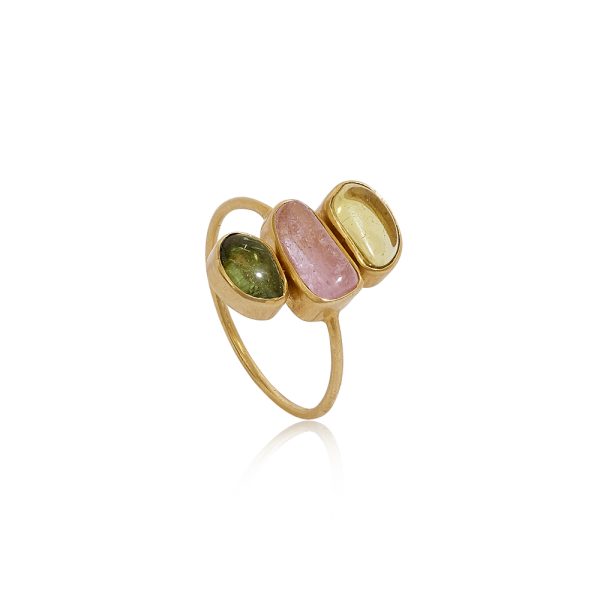 Tinkerbell Three Stone Ring by Pippa Small