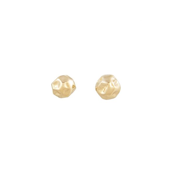 LI Gold 4mm Stud Earrings by Ellis Mhairi Cameron