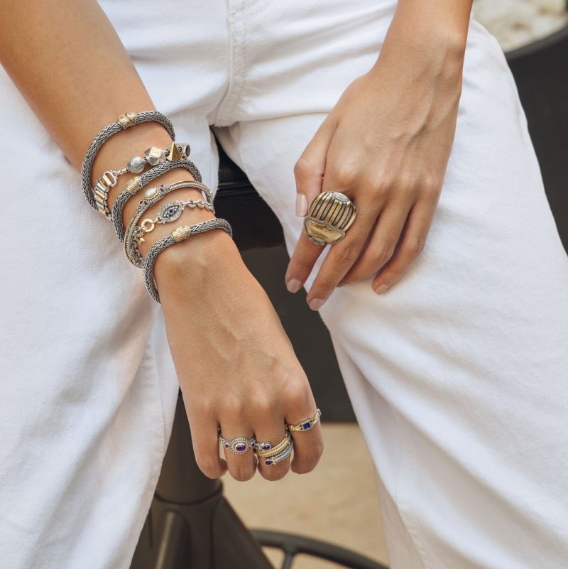 The One Wrap-Around Bracelet - Gold, Sterling Silver - Designer Bracelets | Azza  Fahmy Jewellery