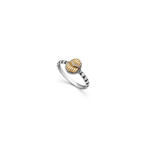 Stackable Scarab Ring by Azza Fahmy