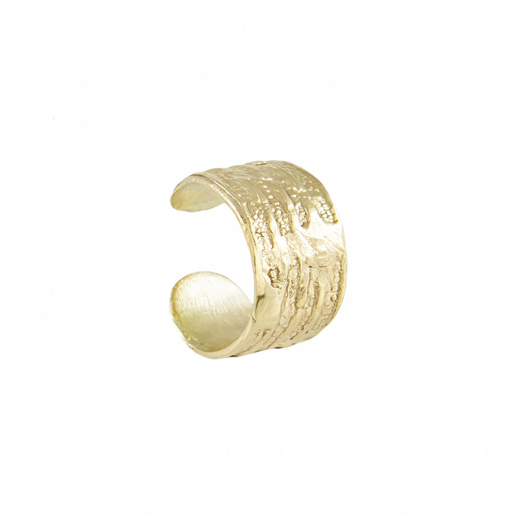 LXI Gold Ear Cuff by Ellis Mhairi Cameron