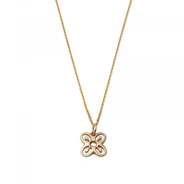 Global Goal #2 Bese Saka Necklace 14k Gold with Diamonds by With Love Darling