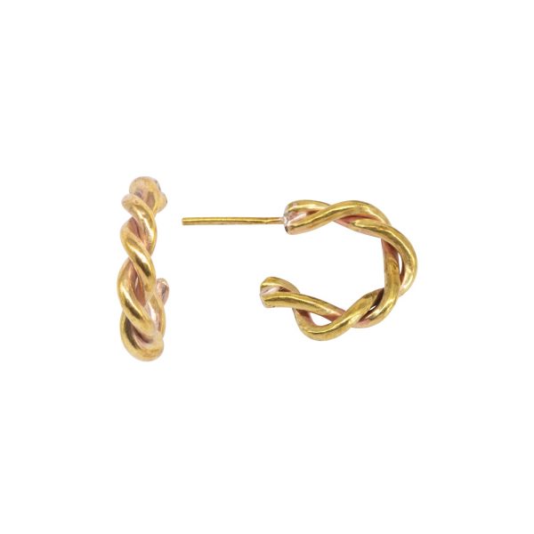 Entwined Small Hoop Earrings by Lily Flo Jewellery