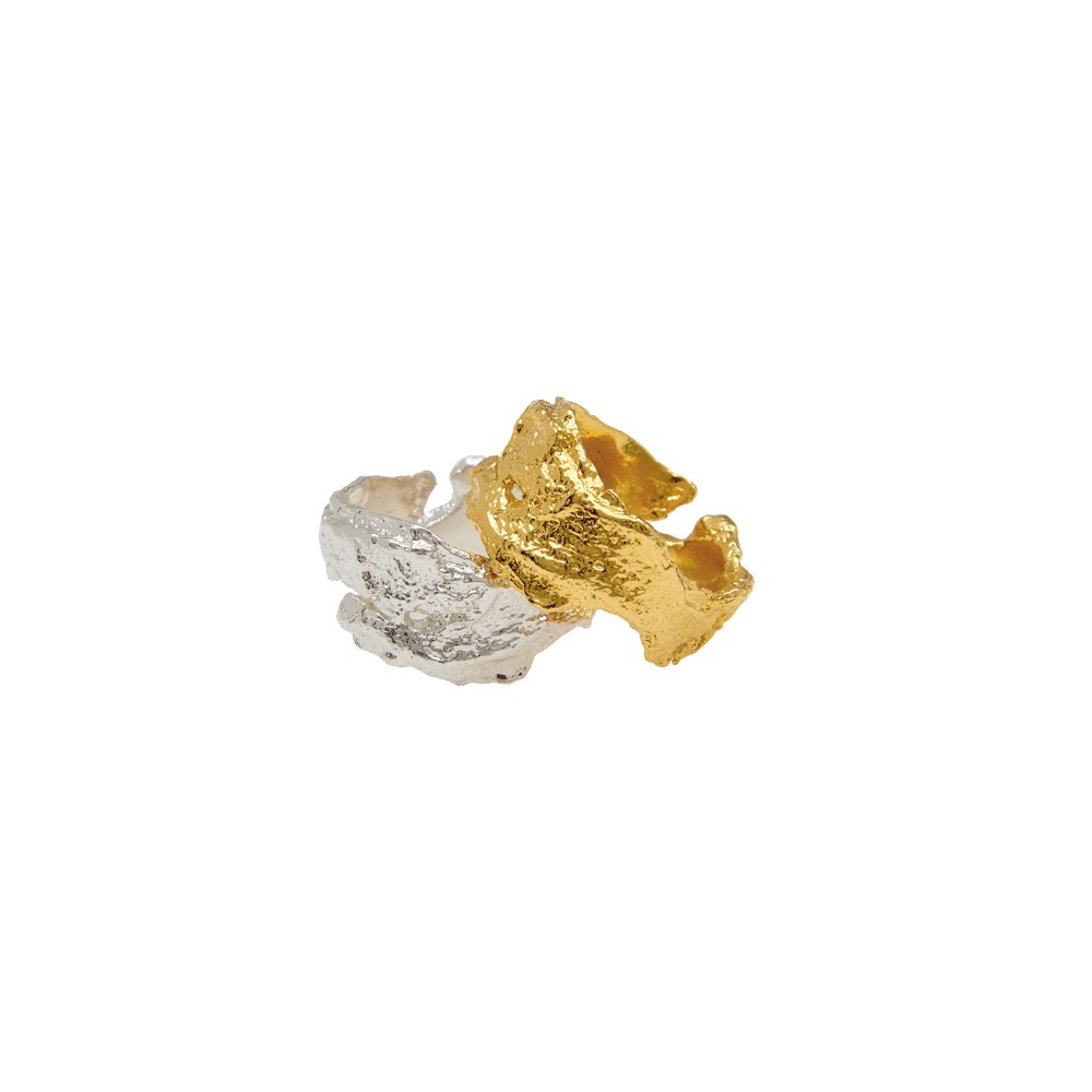Unisex Bark Ring in Gold Vermeil by Deborah Blyth