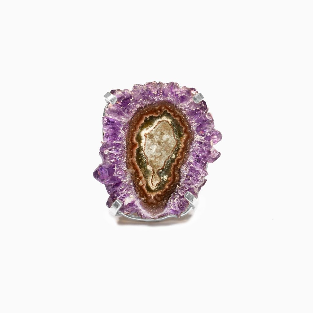 Celestial Soul Amethyst Stalactite Ring by Tiana Jewel