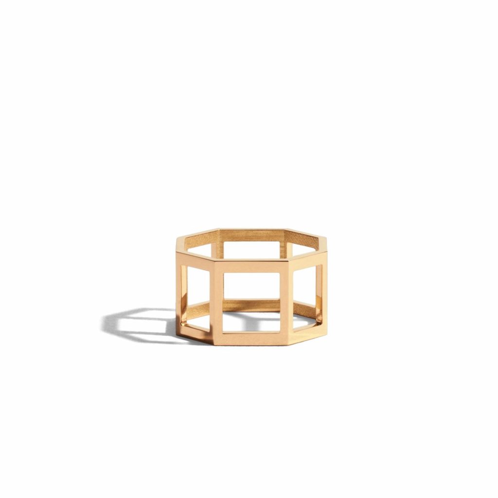 Octogone Structured Plain Ring by Jem