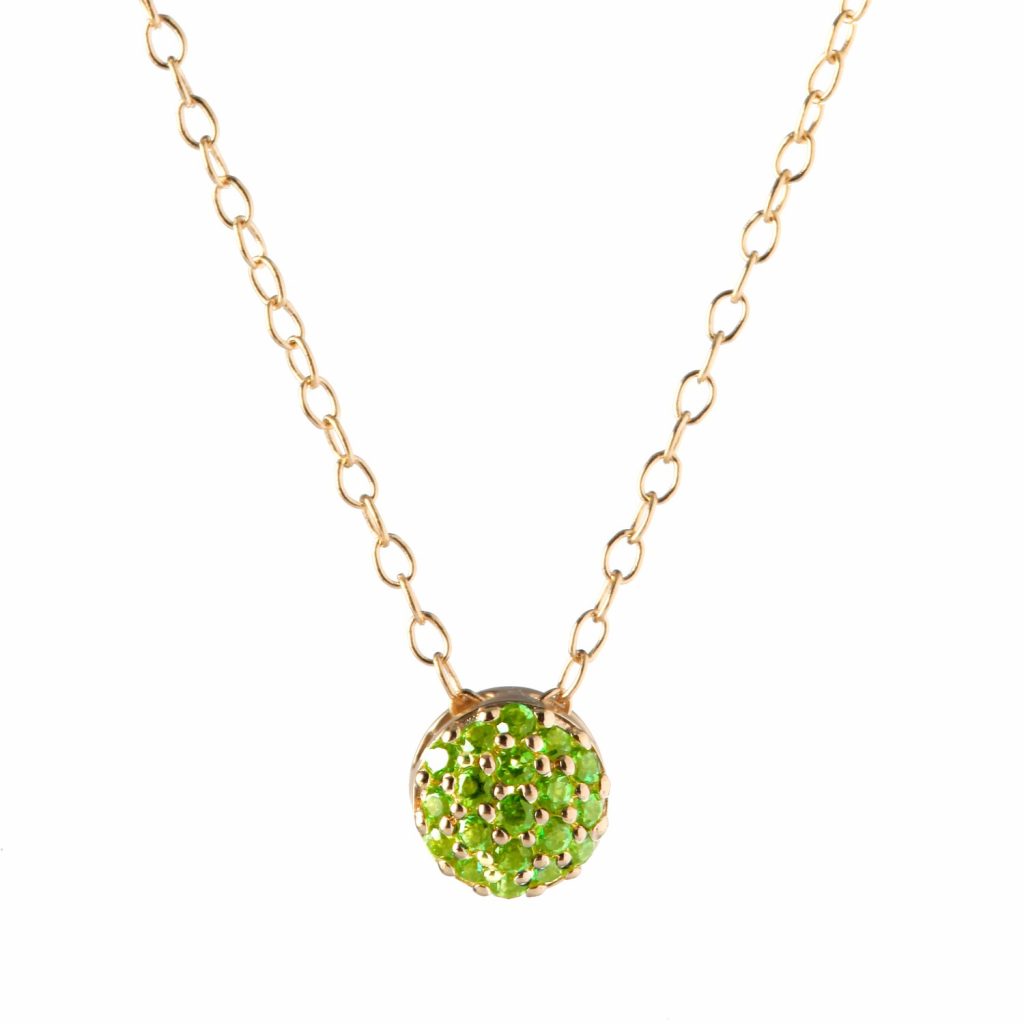 August Birthstone Dot Necklace by Sandy Leong