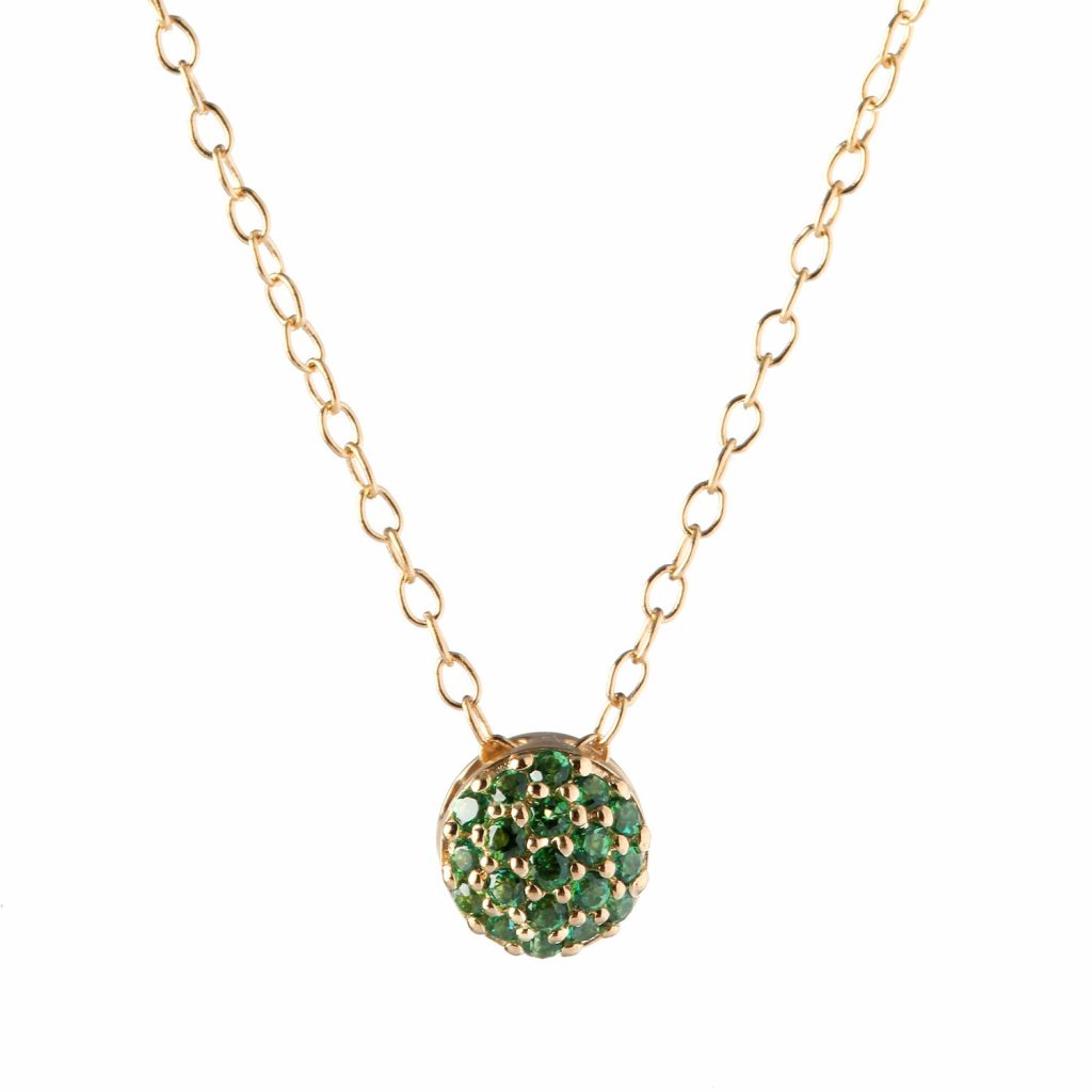 May Birthstone Dot Necklace by Sandy Leong
