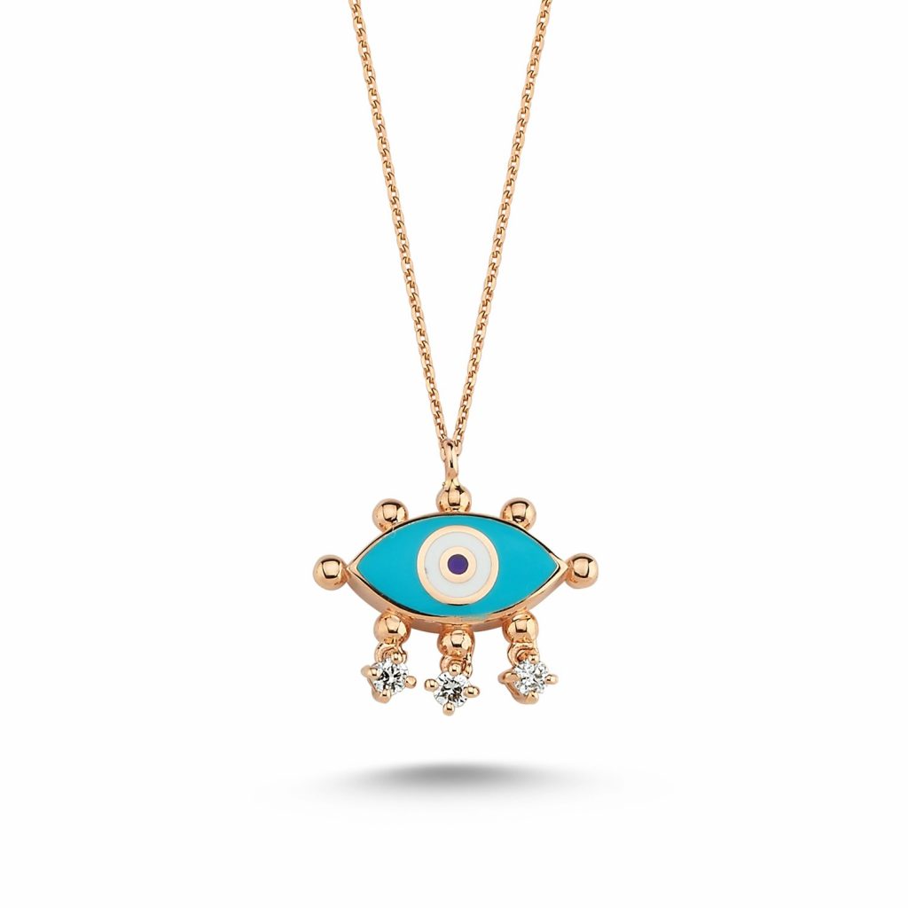 Evil Eye Necklace (Turquoise) by Selda Jewellery