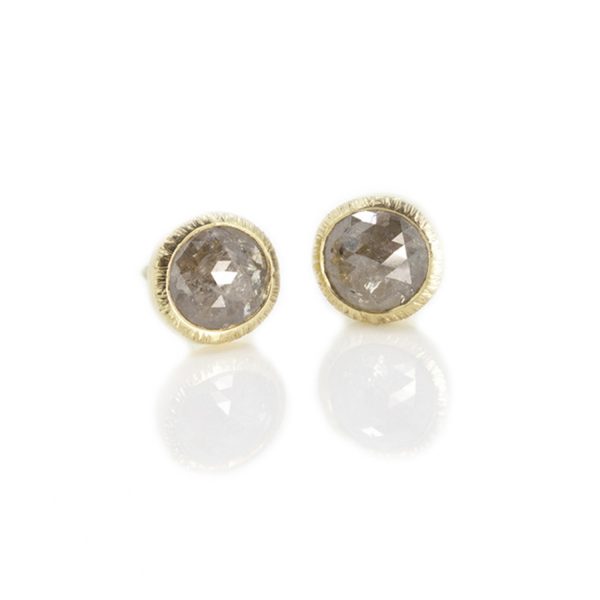Round Diamond Earrings by Sorrel Bay